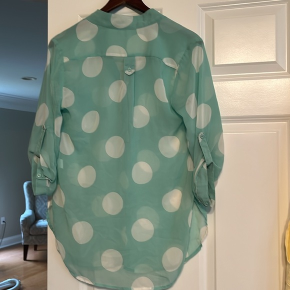 Polka Dot Flowy Top Good Condition - Picture 5 of 6